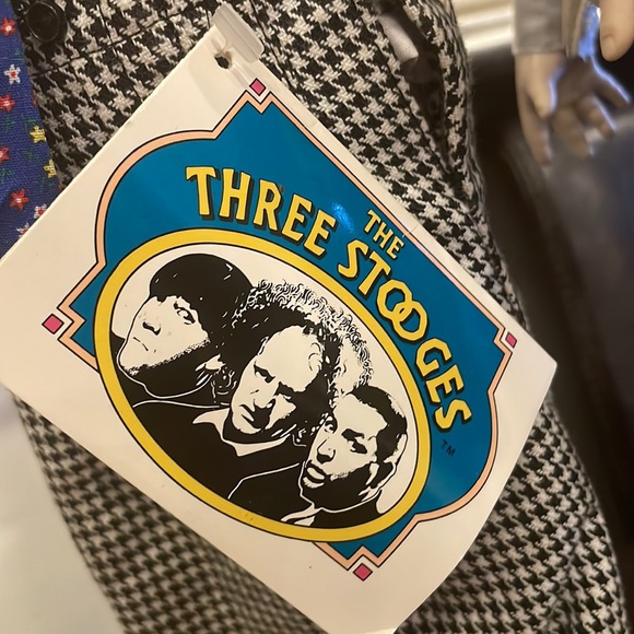 VINTAGE 1988 THREE STOOGES DOLLS 14" WITH TAGS CURLY AND LARRY SET - Picture 4 of 7